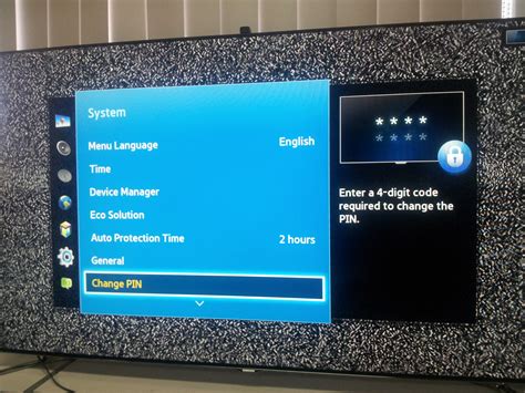 samsung tv 8 digit password